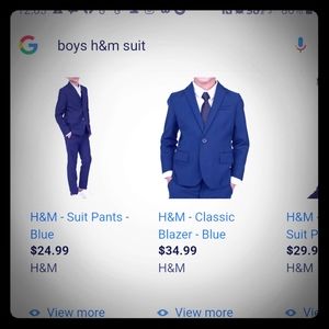 Boys suit  size 10 H&M